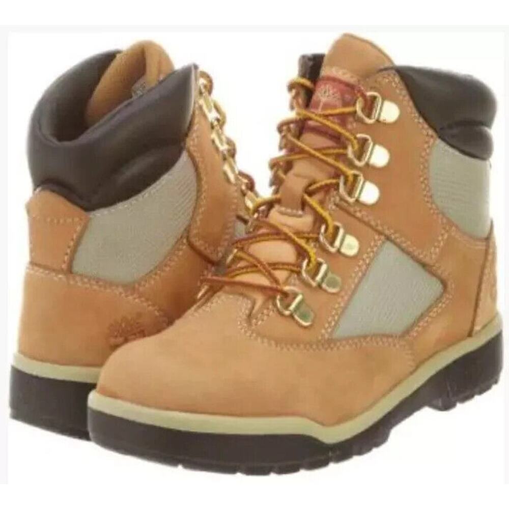 Timberland Youth 6-Inch Field Boot Wheat Nubuck Size 2Y Brand New In Box